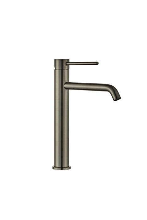 Håndvaskarmatur slim m/knæk og endestuds gunmetal